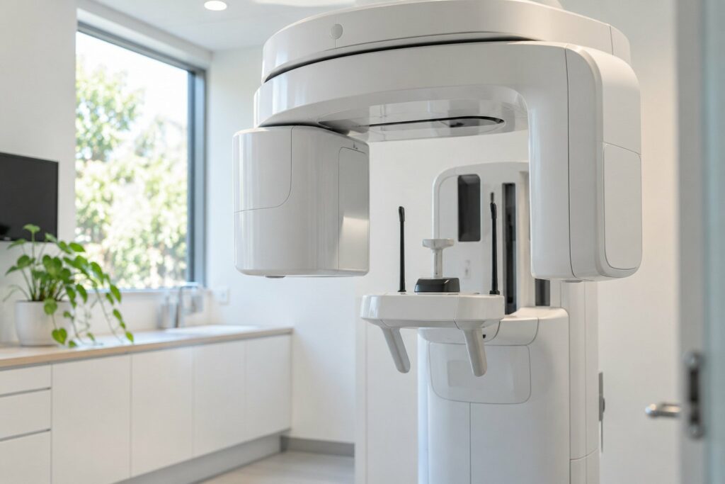 Dental CBCT scanner in an imaging room