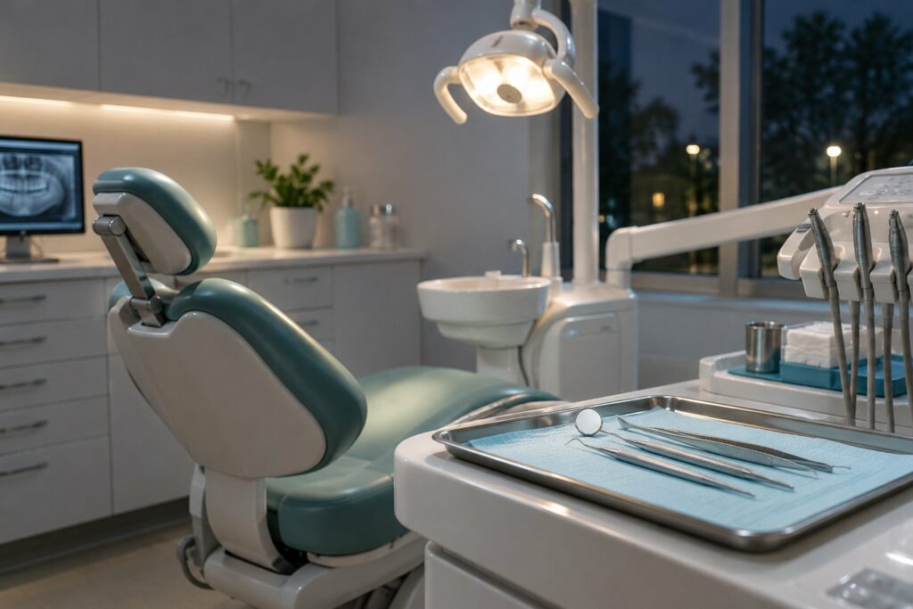Dental surgery ready for an urgent appointment