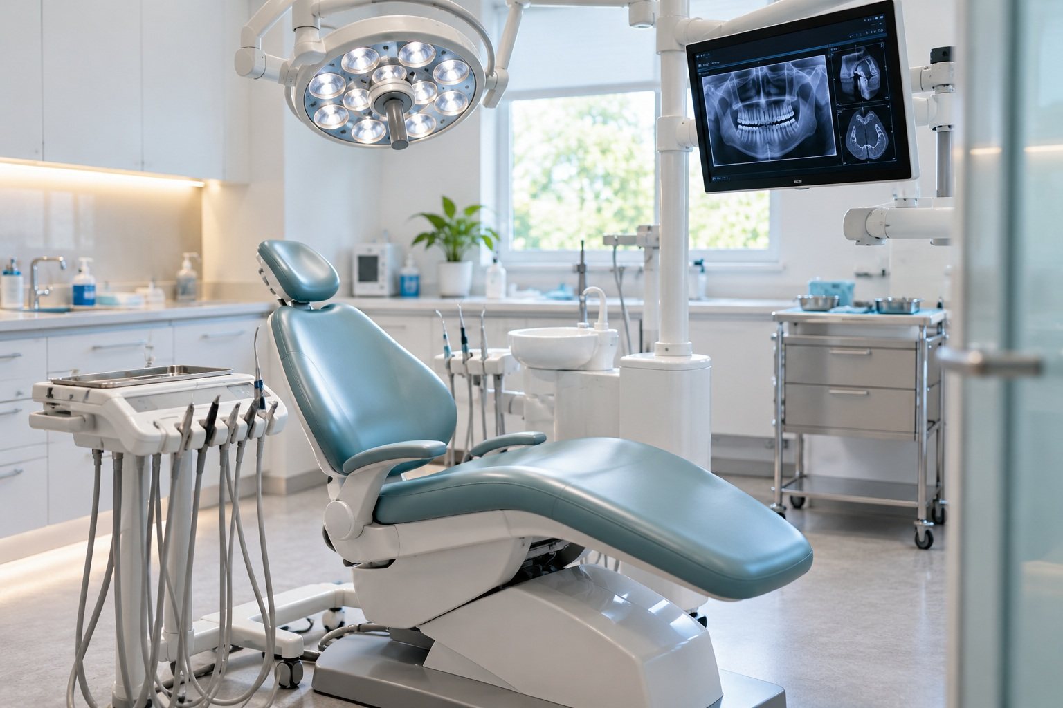Empty oral surgery treatment room