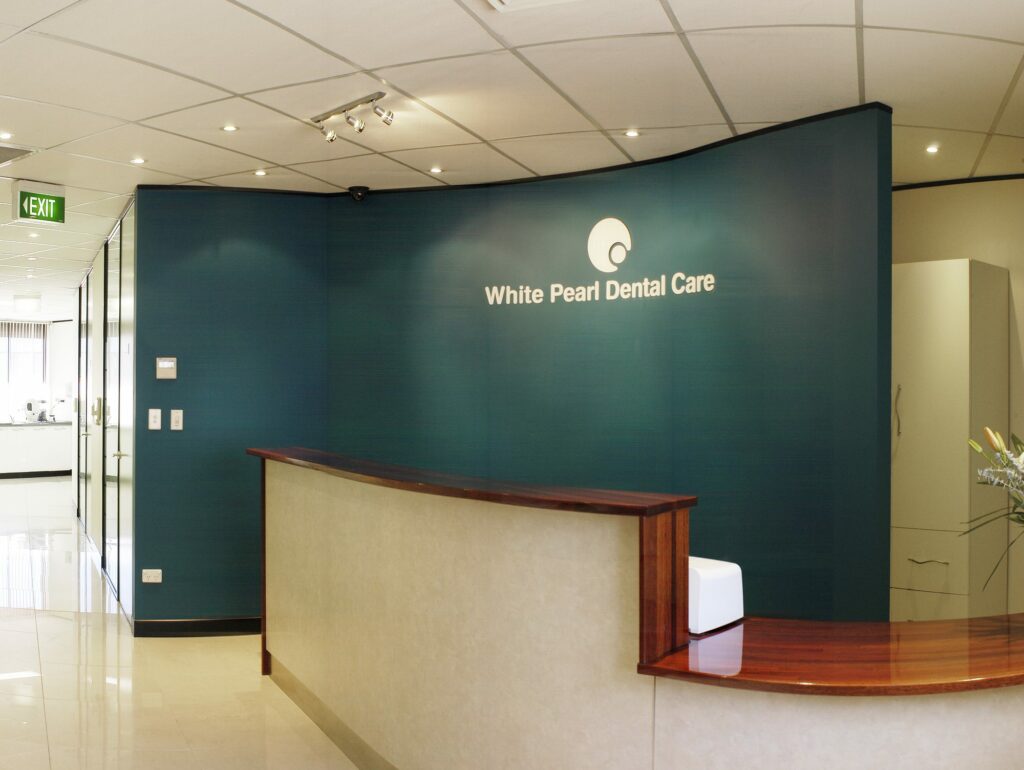 Reception at White Pearl Dental Care, Blacktown